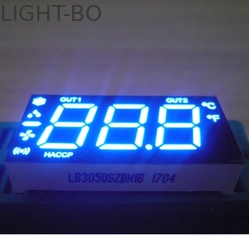 Warna Biru Kustom Tampilan LED, Tiga Digit 7 Segmen LED Display Untuk Kulkas