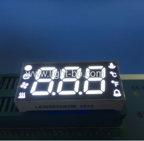 Kustom ultra biru tiga digit 7 segmen dipimpin layar untuk indikator suhu kelembaban defrost kompresor kipas suhu